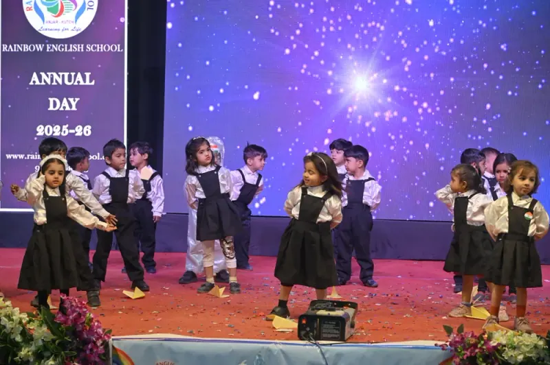 Pre-primary children on stage