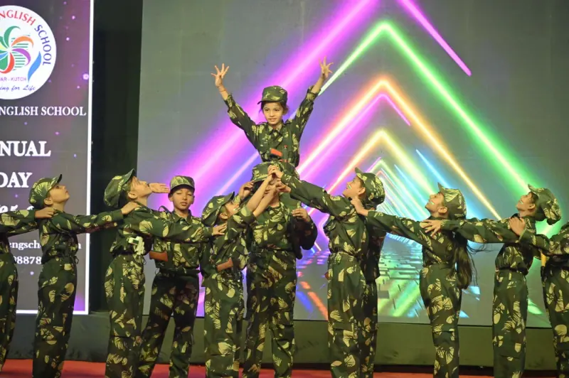 A dance performance on Annual Day